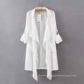 OEM Hot Sale Mode Blanc Chiffon Femmes Veste